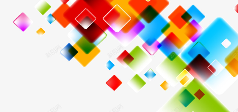 炫彩正方形png免抠素材_88icon https://88icon.com 几何 图形 多彩 方块 方格 正方形 炫彩 背景