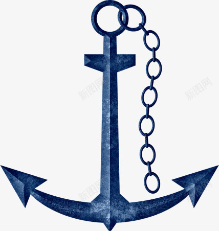 蓝色倒钩png免抠素材_88icon https://88icon.com 倒钩 金属倒钩 铁链
