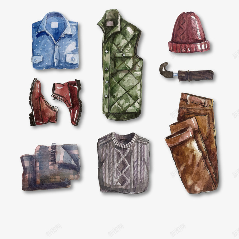 彩绘衣物png免抠素材_88icon https://88icon.com 冬天 帽子 毛衣 男性