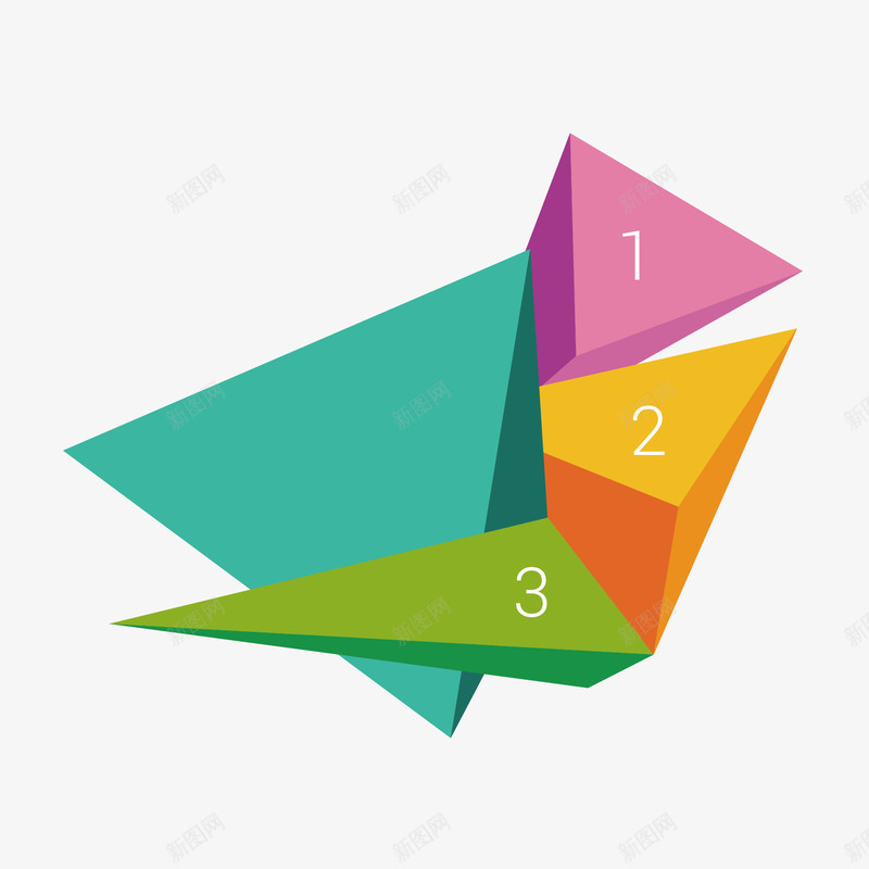立体多边形信息图png免抠素材_88icon https://88icon.com PPT 信息 商务 图表 多彩 示意图 统计 说明
