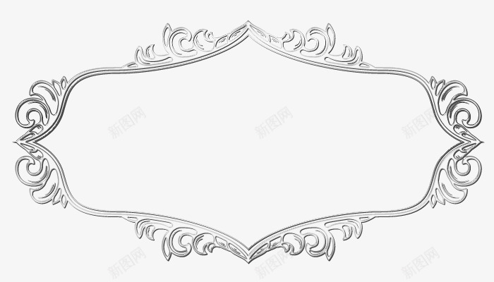 金属质感花纹边框png免抠素材_88icon https://88icon.com 花纹 质感 边框 金属