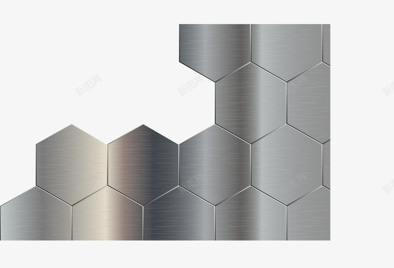 金属六边形背景png免抠素材_88icon https://88icon.com 六边形 立体 金属 金属块 金属片 金色