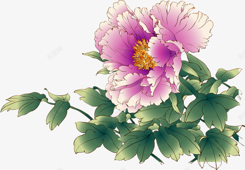 水彩菊花红色花朵png免抠素材_88icon https://88icon.com 水彩 红色 花朵 菊花