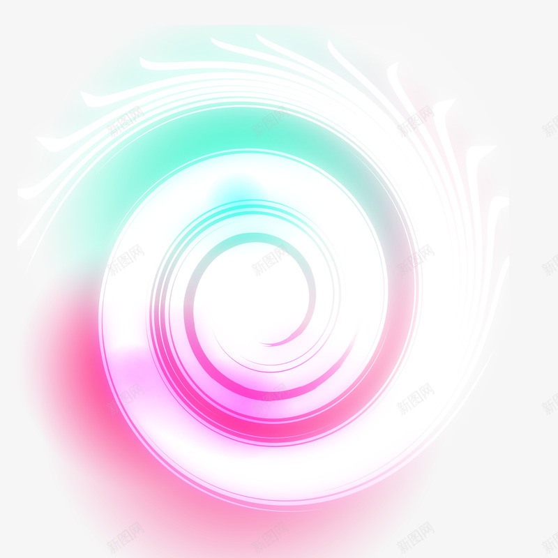 多彩清新旋转效果元素psd免抠素材_88icon https://88icon.com 免抠PNG 多彩 效果元素 旋转 清新