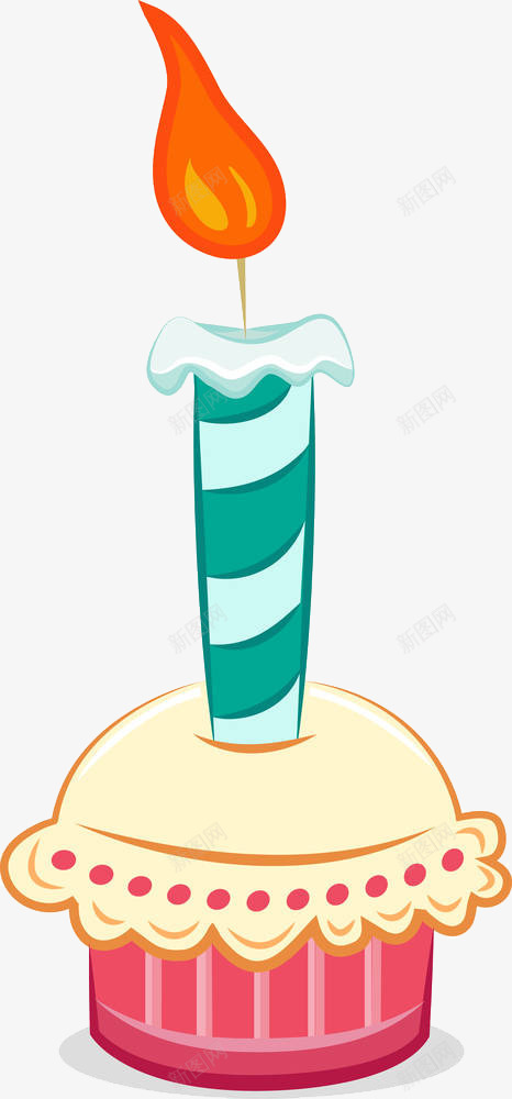 插图一周岁蜡烛png免抠素材_88icon https://88icon.com 1周岁 一周岁庆祝 一周岁生日 一年