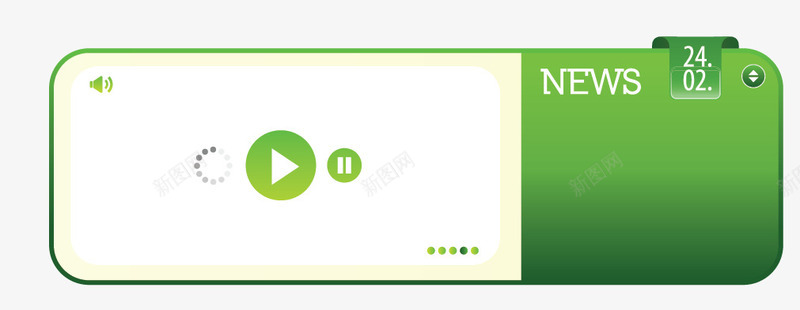 绿色音乐网页精美导航条png免抠素材_88icon https://88icon.com 导航条 精美 绿色 网页 音乐