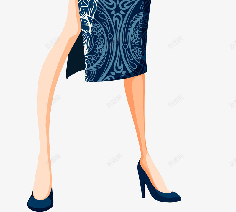 穿旗袍的时尚女人图png免抠素材_88icon https://88icon.com 女子 女孩 手绘 时尚女人 模特 美丽女孩 长发女子