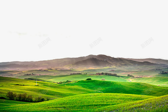 美丽的大草原景色png免抠素材_88icon https://88icon.com 景色 绿色 美丽 美丽景色 草原