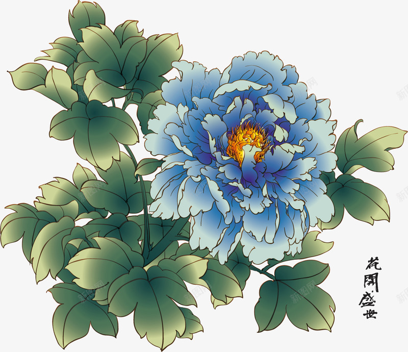 牡丹盛开png免抠素材_88icon https://88icon.com 牡丹 花 花开富贵 花开盛世