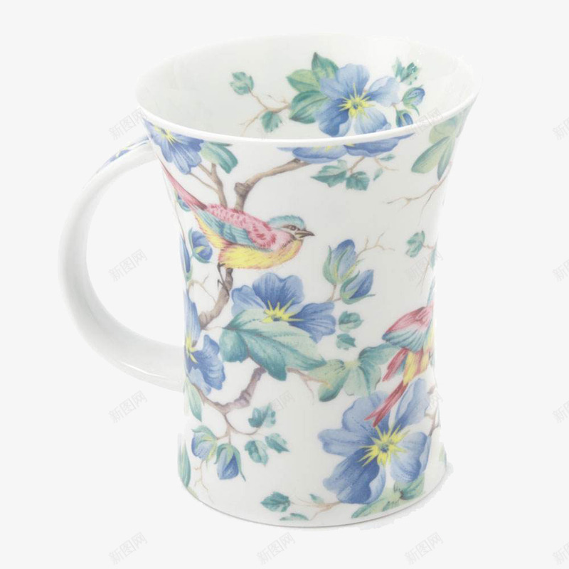 花鸟陶瓷杯子png免抠素材_88icon https://88icon.com 好看 实用 彩陶 精美