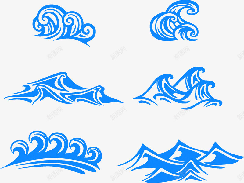 浪花矢量图ai免抠素材_88icon https://88icon.com 波浪 浪花 海浪 矢量图