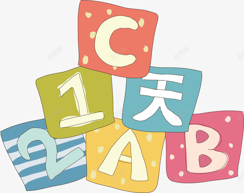 卡通小方块png免抠素材_88icon https://88icon.com 小方块 彩色卡通素材 矢量素材 装饰素材