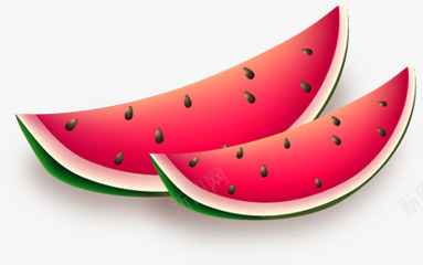 夏日清凉西瓜png免抠素材_88icon https://88icon.com 夏日 清凉 素材 西瓜