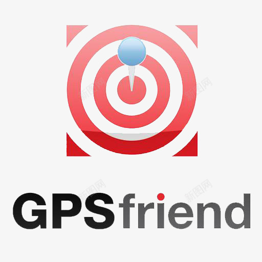 可爱红色卫星定位图形png免抠素材_88icon https://88icon.com GPS 卫星定位 图形 导航