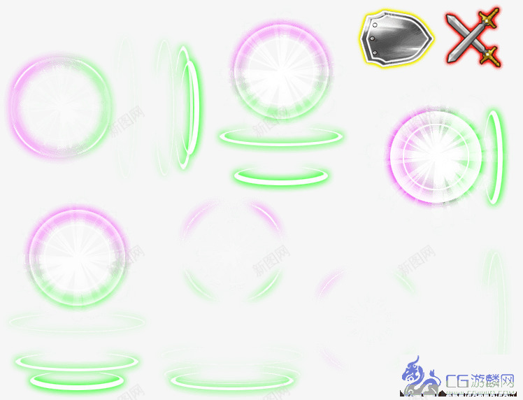彩色炫光道具png免抠素材_88icon https://88icon.com 彩色 道具