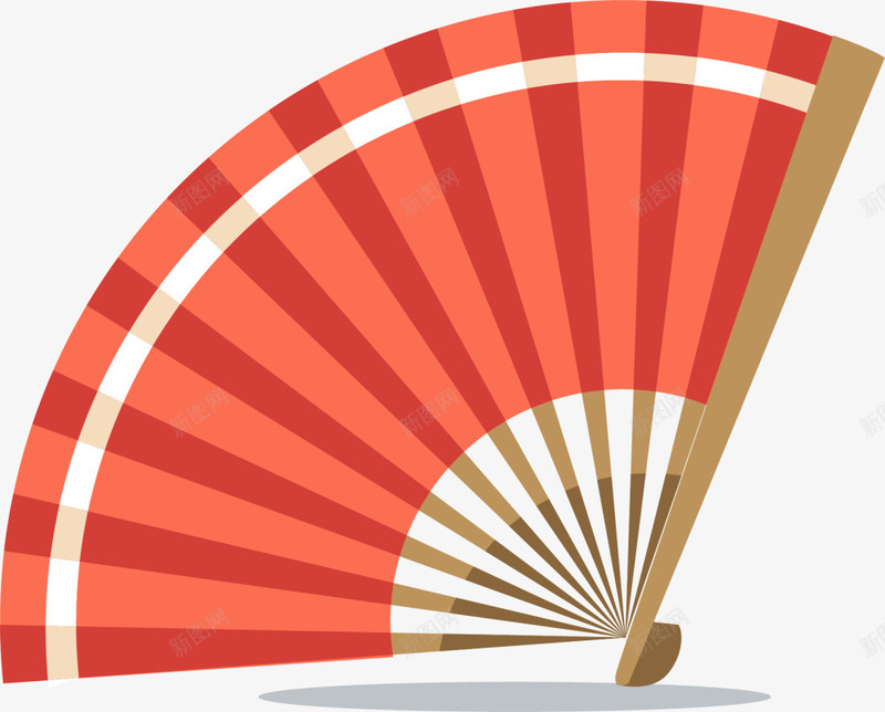 小清新红色折扇png免抠素材_88icon https://88icon.com 卡通樱花红色扇子 古典 小清新折扇 水彩 简约扇子 简约折扇 红色折扇