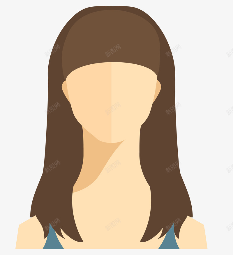 卡通扁平化时尚长发女子矢量图ai免抠素材_88icon https://88icon.com 人物 卡通女人 卡通女子 外国人 扁平化 扁平化女生 职业人物 职业头像 矢量图