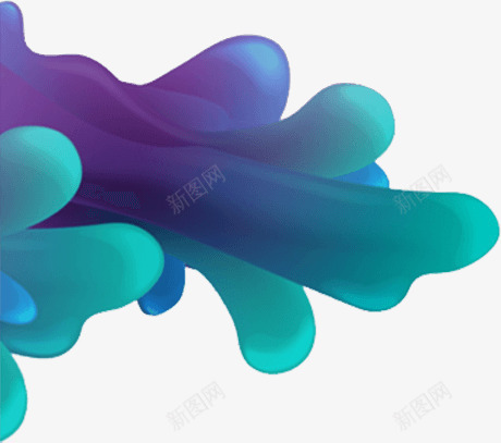 彩色渐变的立体波浪png免抠素材_88icon https://88icon.com 波浪 渐变 立体 蓝色波浪 质感