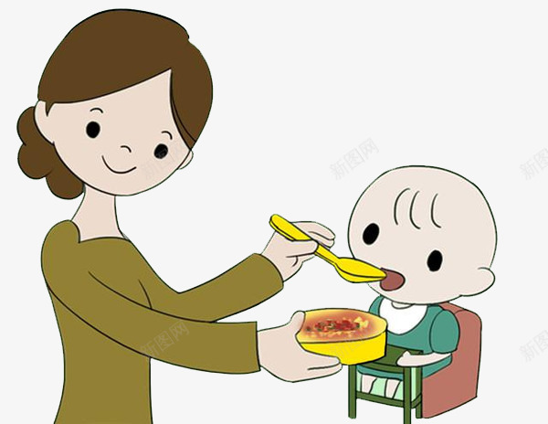 美丽妈妈喂小孩吃饭png免抠素材_88icon https://88icon.com 卡通 可爱 吃饭 喂饭 妈妈 妈妈喂饭 手绘 美味 饭菜