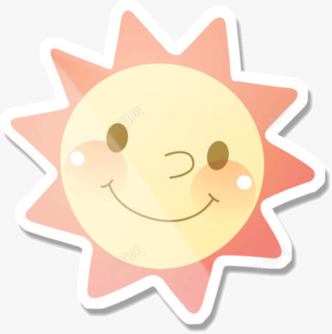 手绘可爱卡通太阳宝宝png免抠素材_88icon https://88icon.com 卡通 可爱 太阳宝宝 手绘 笑脸