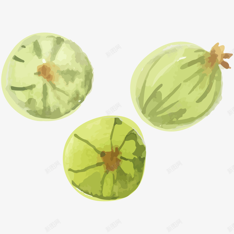 手绘西瓜png免抠素材_88icon https://88icon.com 傻瓜 儿童图画 圆形西瓜 手绘 水果 绿皮 西瓜