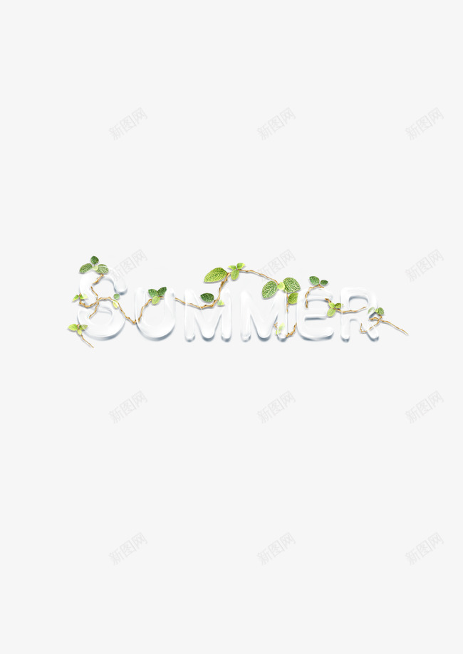 冰块字体summerpng免抠素材_88icon https://88icon.com summer 冰 冰块字 夏天 清凉 艺术字