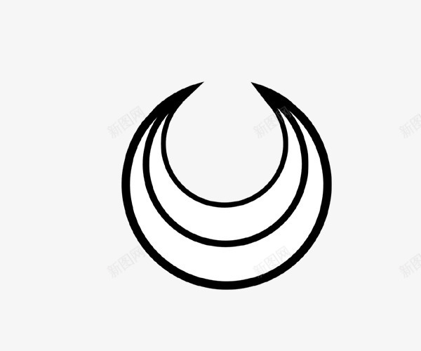 晃动摇篮png免抠素材_88icon https://88icon.com 圆形 弯的 月亮图片 黑色