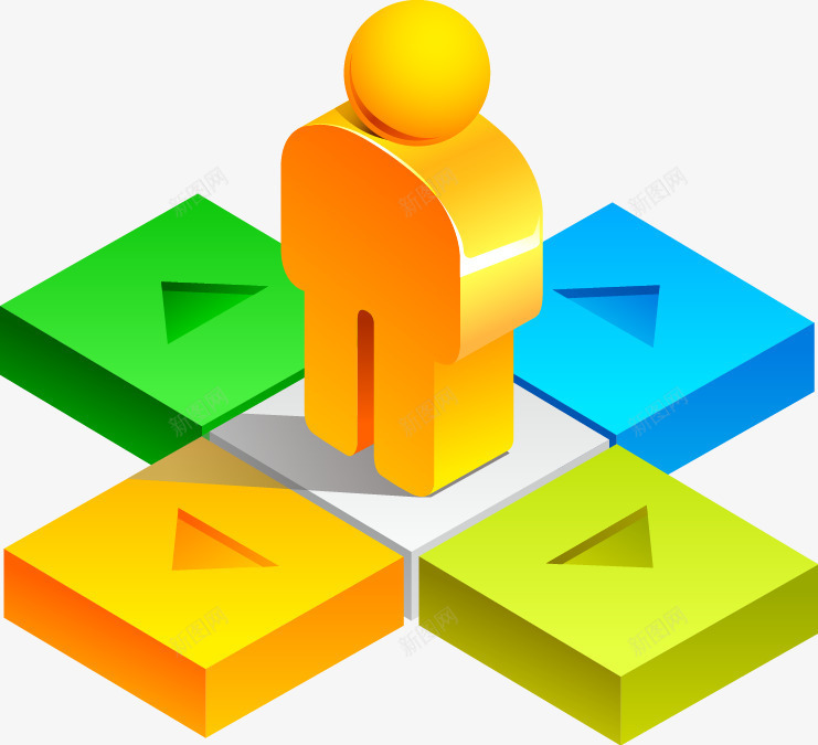 手绘彩色方块图案png免抠素材_88icon https://88icon.com 图案 彩色方块 手绘