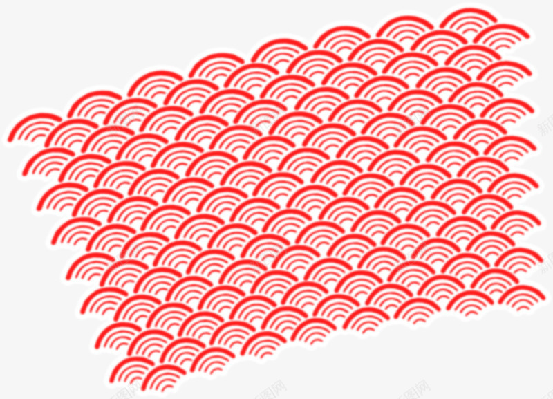 红色波浪纹png免抠素材_88icon https://88icon.com 中国风 底纹 波浪纹 红色 背景装饰