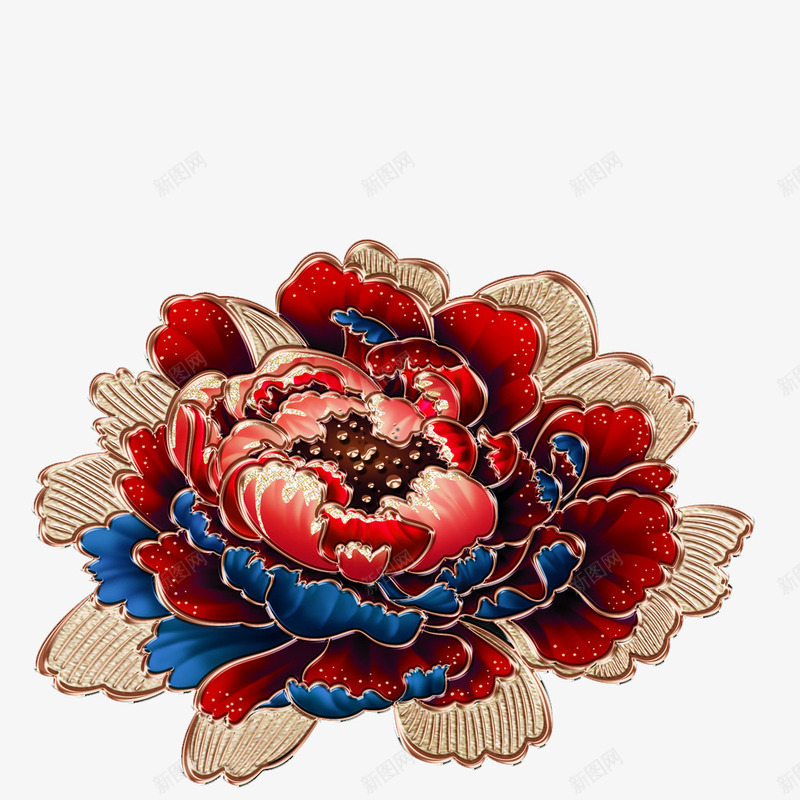 高贵牡丹花png免抠素材_88icon https://88icon.com 牡丹 精致 花朵 高贵