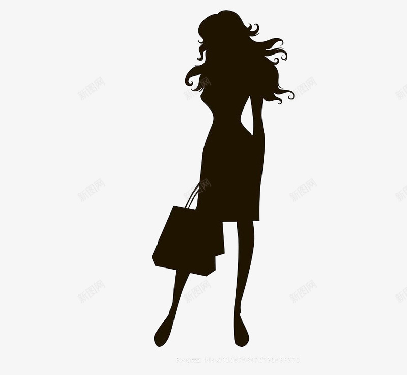 一个黑色的女人剪影png免抠素材_88icon https://88icon.com 剪影 女人 装饰 黑色