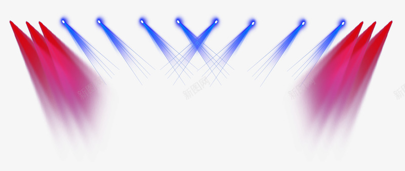 美丽的红蓝色灯光psd免抠素材_88icon https://88icon.com 婚礼灯光 红色灯光 红蓝色灯光
