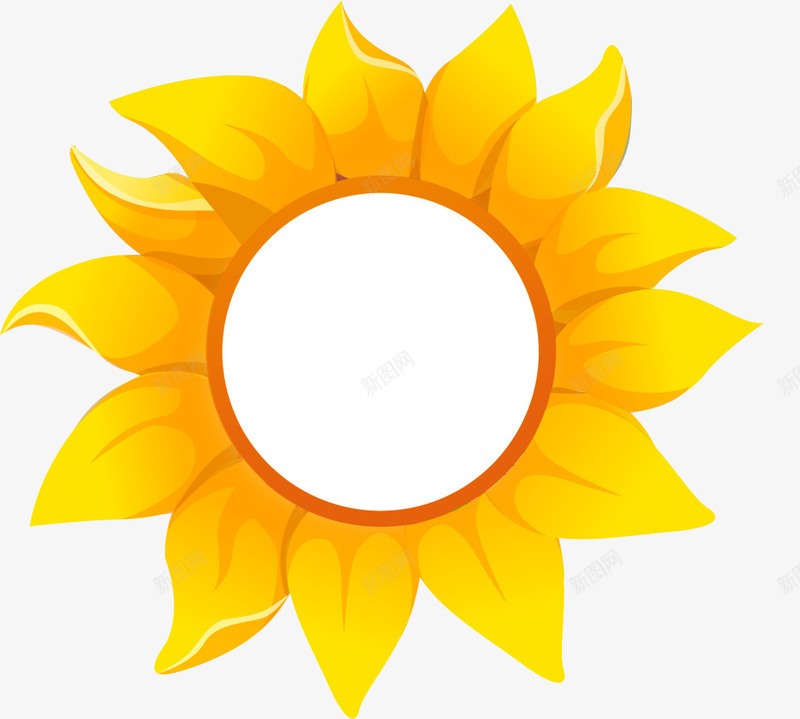 金色太阳花png免抠素材_88icon https://88icon.com 可爱 太阳花 手绘 金色 黄色