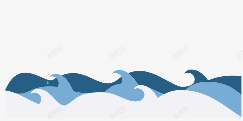 卡通的水纹png免抠素材_88icon https://88icon.com 卡通水纹 水纹 波浪 海浪 蓝色