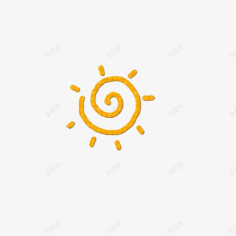 手绘小太阳png免抠素材_88icon https://88icon.com 小太阳 手绘 线条