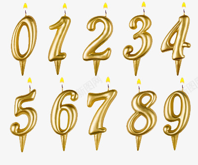 生日蛋糕数字png免抠素材_88icon https://88icon.com 年份 年龄 庆祝