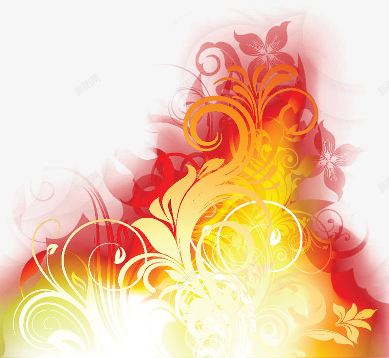 火焰花纹背景装饰png免抠素材_88icon https://88icon.com 火焰 火焰花纹 背景装饰 花朵 花纹