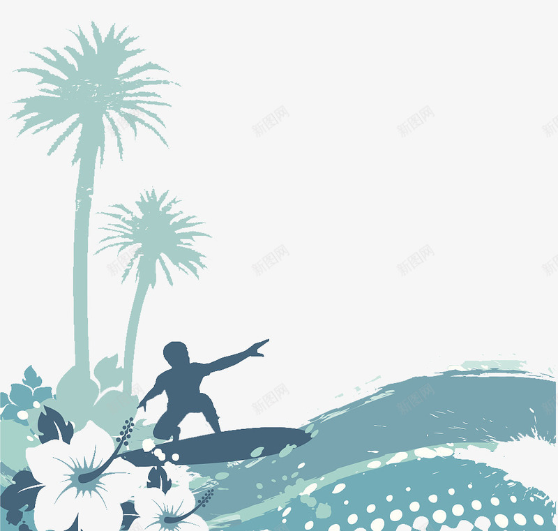 夏日海洋冲浪装饰插图png免抠素材_88icon https://88icon.com 夏日海洋冲浪矢量插图 海洋冲浪装饰纹理 海洋海浪花纹 海洋纹理 蓝色夏日 蓝色浪花插图 蓝色海洋装饰图