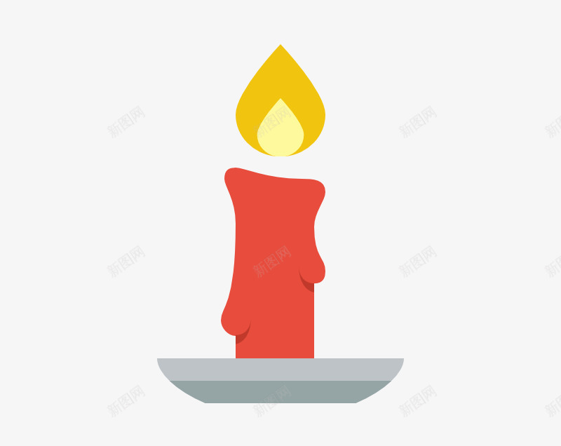 盘子上的红蜡烛png免抠素材_88icon https://88icon.com 卡通手绘 手绘蜡烛 火焰 珠光 红色蜡烛 红蜡烛 装饰图