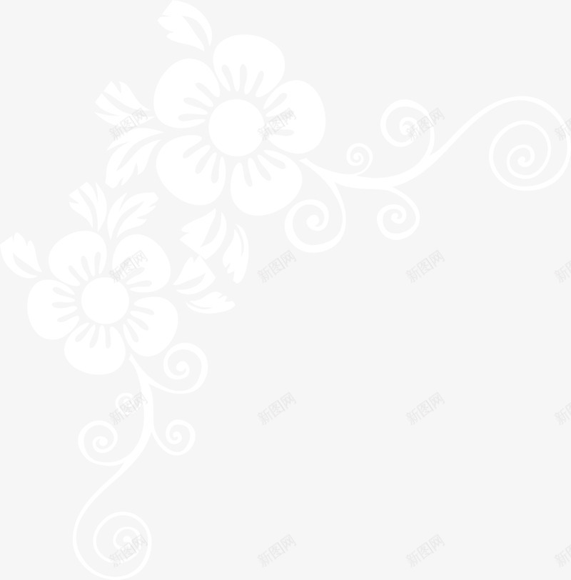 手绘灰色藤蔓png免抠素材_88icon https://88icon.com 唯美 小清新 手绘 枝条 灰色 简约 花朵 藤蔓