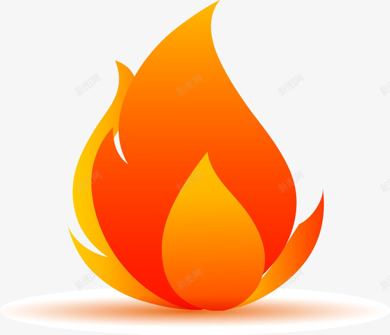 卡通火焰元素矢量图ai免抠素材_88icon https://88icon.com 卡通矢量图 火 火焰 火苗 矢量图