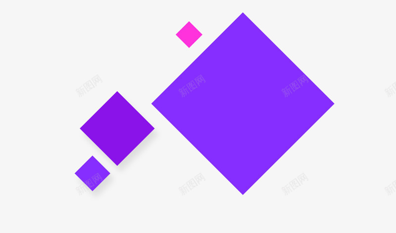 紫色简约方块装饰图案png免抠素材_88icon https://88icon.com 免抠PNG 方块 简约 紫色 装饰图案