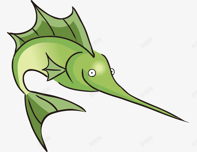海洋2png免抠素材_88icon https://88icon.com 剑鱼 海洋生物 海洋素材