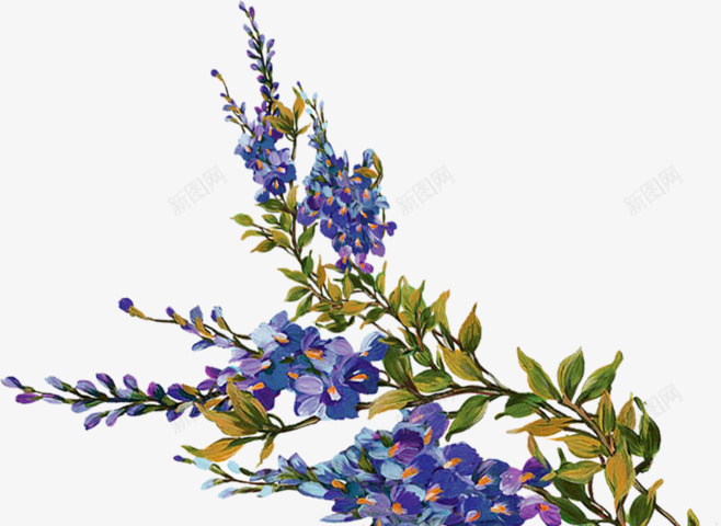 紫色水彩花png免抠素材_88icon https://88icon.com 开花 水墨花 浪漫色彩 花瓣 阳光
