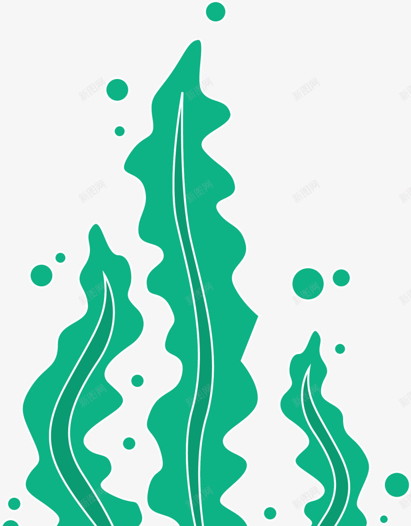 绿色大海海草植物png免抠素材_88icon https://88icon.com 6月8号 世界海洋日 大海 海草植物 绿色海草 自然