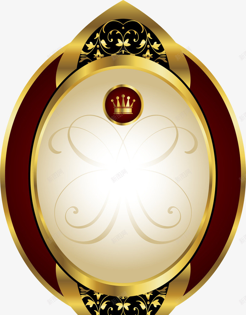 手绘黄色皇冠卡片png免抠素材_88icon https://88icon.com 唯美卡片 大气 手绘皇冠 简约 藤蔓 黄色皇冠