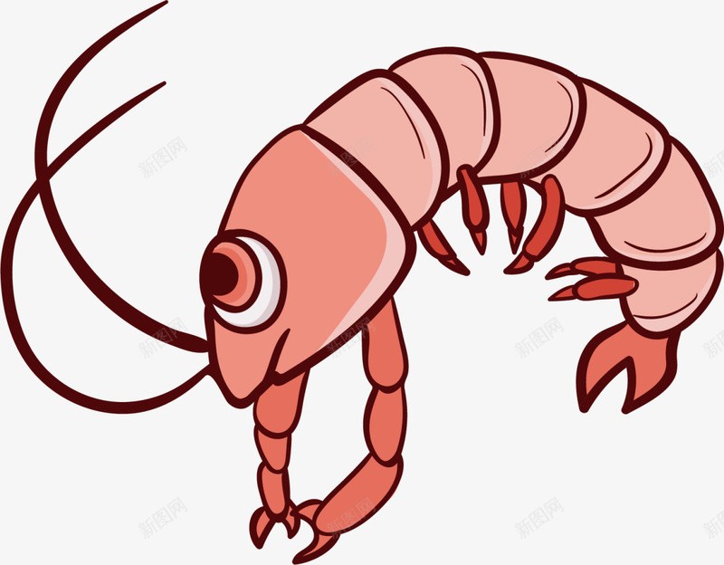 大海粉色可爱皮皮虾png免抠素材_88icon https://88icon.com 6月8号 世界海洋日 卡通皮皮虾 大海 皮皮虾 粉色海虾 自然