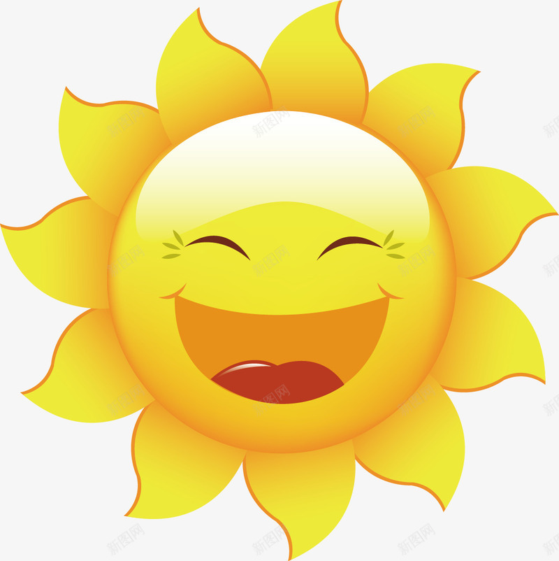 卡通精美可爱太阳矢量图ai免抠素材_88icon https://88icon.com 卡通 可爱 太阳 精美 矢量图
