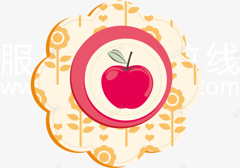 服装图案花卡通植物矢量图ai免抠素材_88icon https://88icon.com 卡通植物 印花矢量图 女童 服装图案 花 苹果 面料图库 矢量图