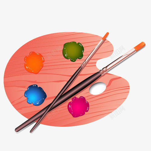 卡通调色盘png免抠素材_88icon https://88icon.com 美图 色彩 调色盘